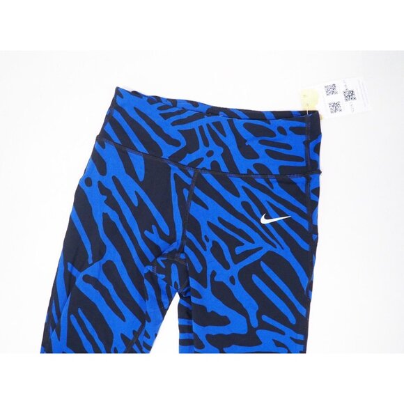 Nike Running Blue Zebra Print Leggings, Size XS - Picture 2 of 13
